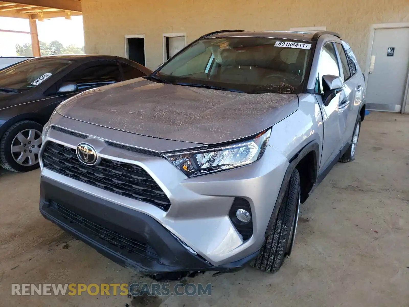 2 Photograph of a damaged car 2T3W1RFV6MC107460 TOYOTA RAV4 2021