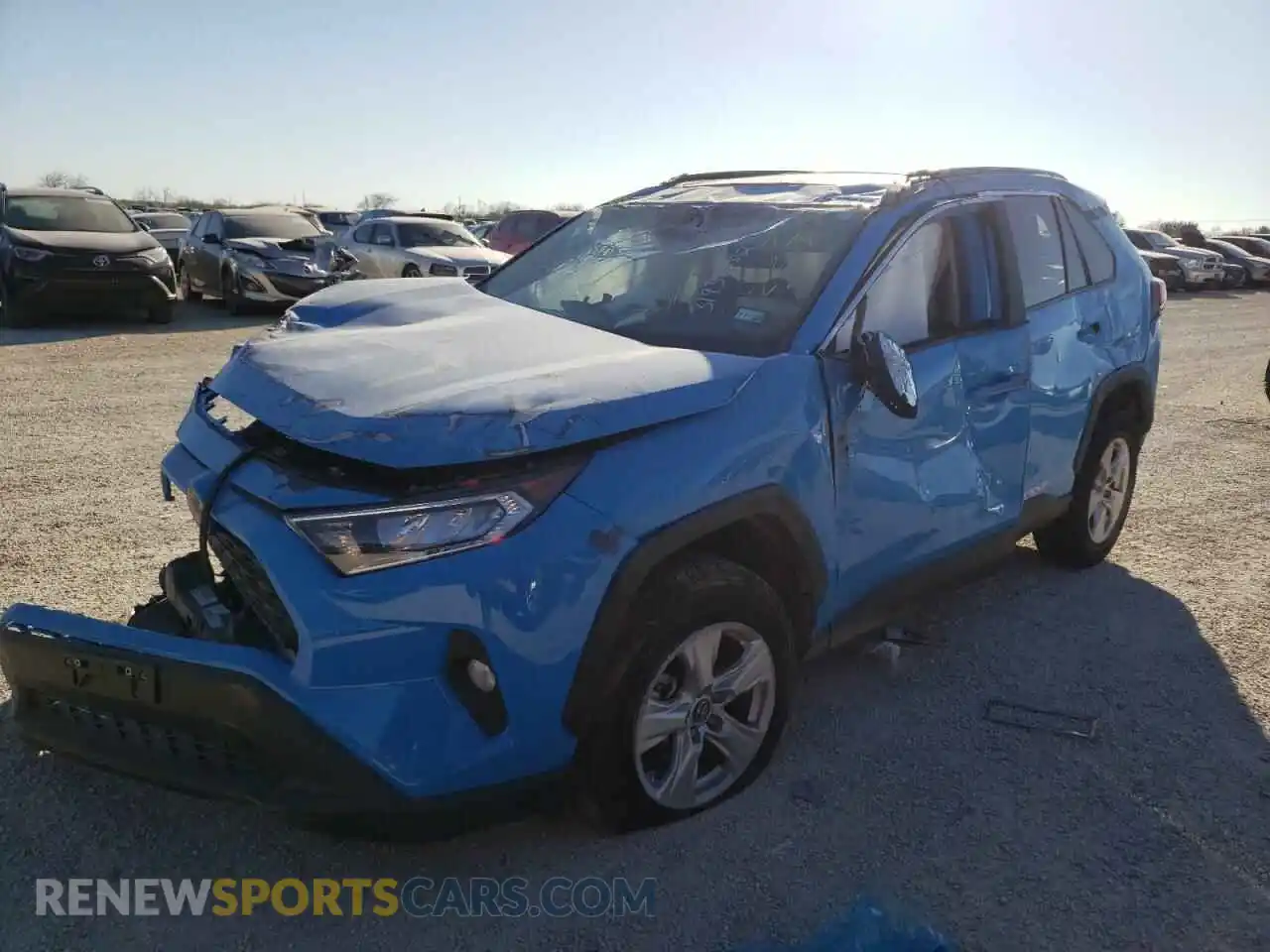 2 Photograph of a damaged car 2T3W1RFV6MW123429 TOYOTA RAV4 2021