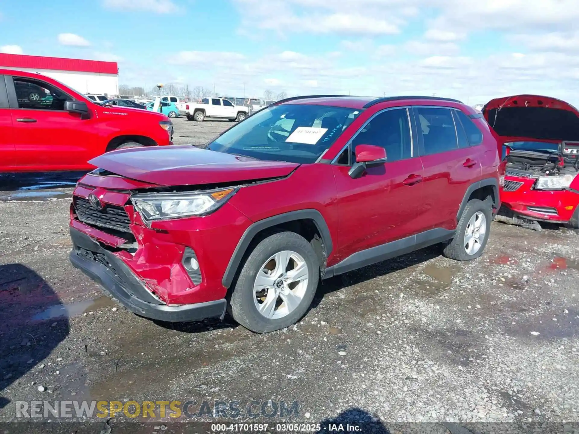 2 Photograph of a damaged car 2T3W1RFV6MW124936 TOYOTA RAV4 2021