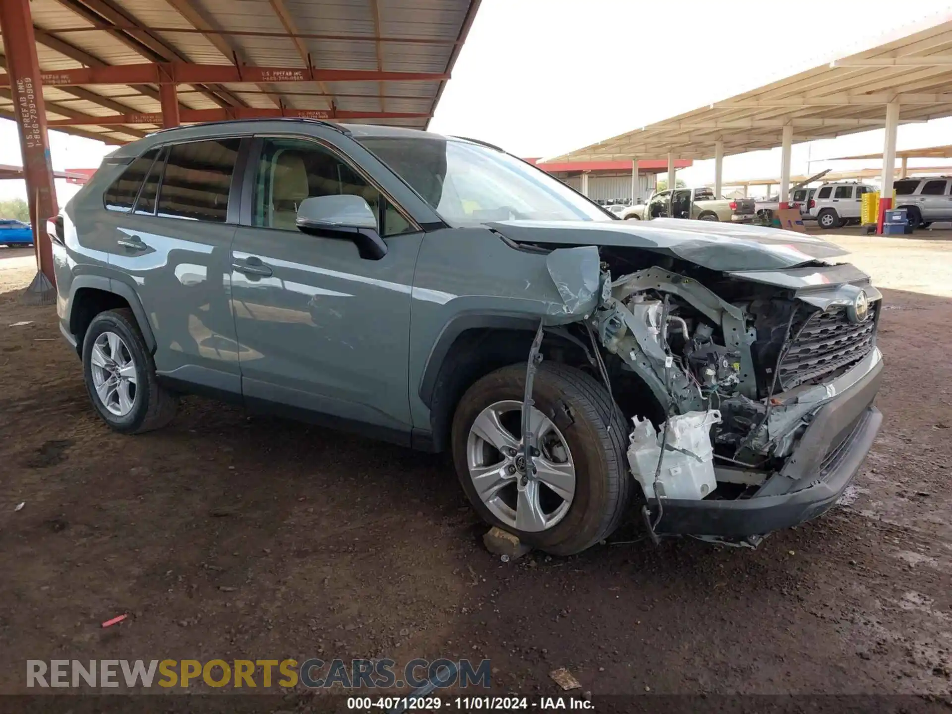 1 Photograph of a damaged car 2T3W1RFV6MW160884 TOYOTA RAV4 2021