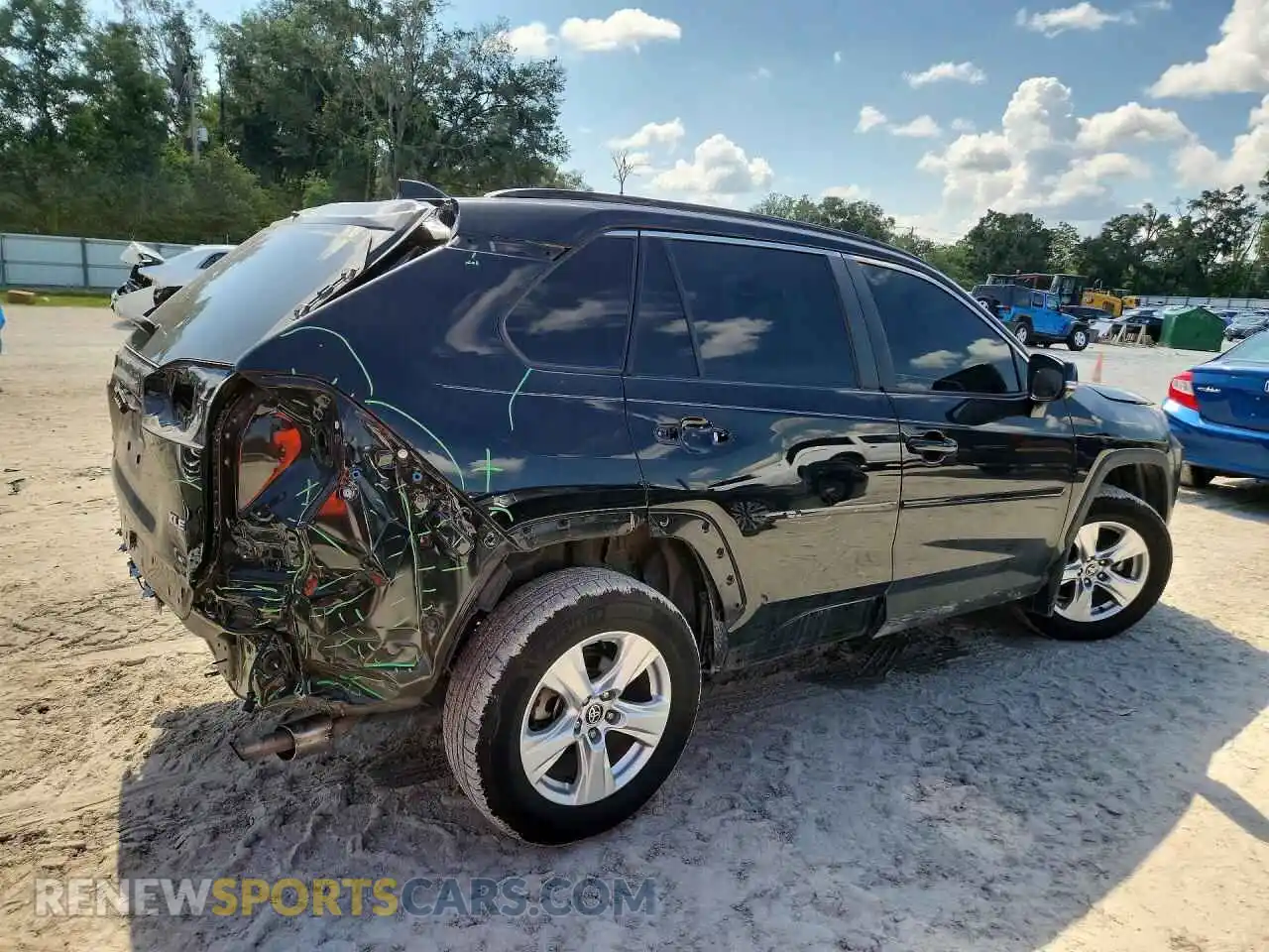 3 fotografías del automóvil dañado 2T3W1RFV6MW174221 TOYOTA RAV4 2021