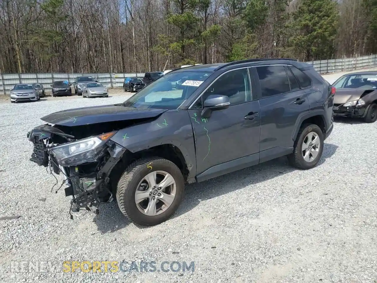 1 Photograph of a damaged car 2T3W1RFV7MC129774 TOYOTA RAV4 2021