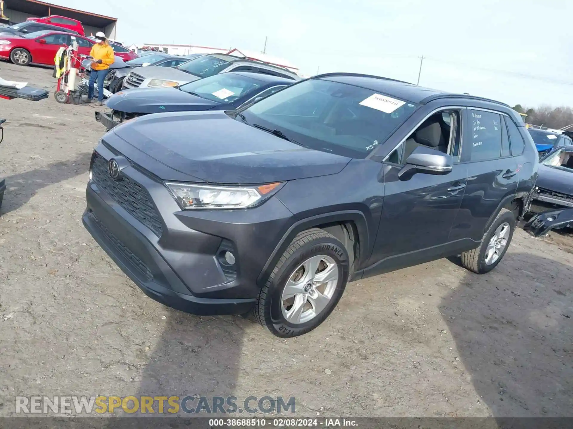 2 fotografías del automóvil dañado 2T3W1RFV7MW107174 TOYOTA RAV4 2021