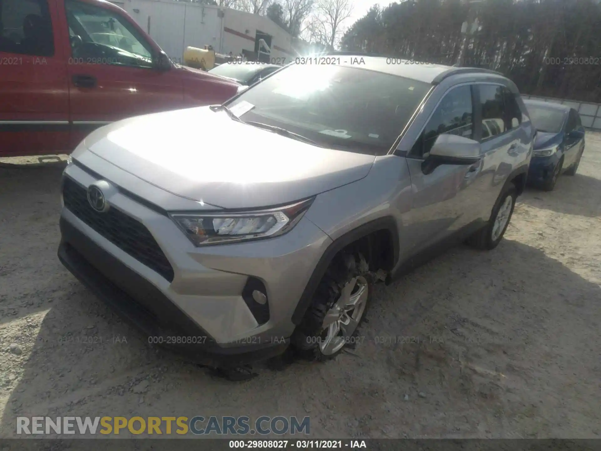 2 Photograph of a damaged car 2T3W1RFV7MW117204 TOYOTA RAV4 2021