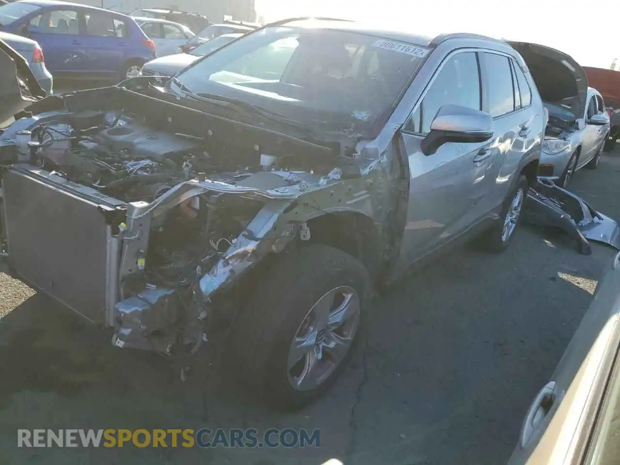 1 Photograph of a damaged car 2T3W1RFV7MW124248 TOYOTA RAV4 2021
