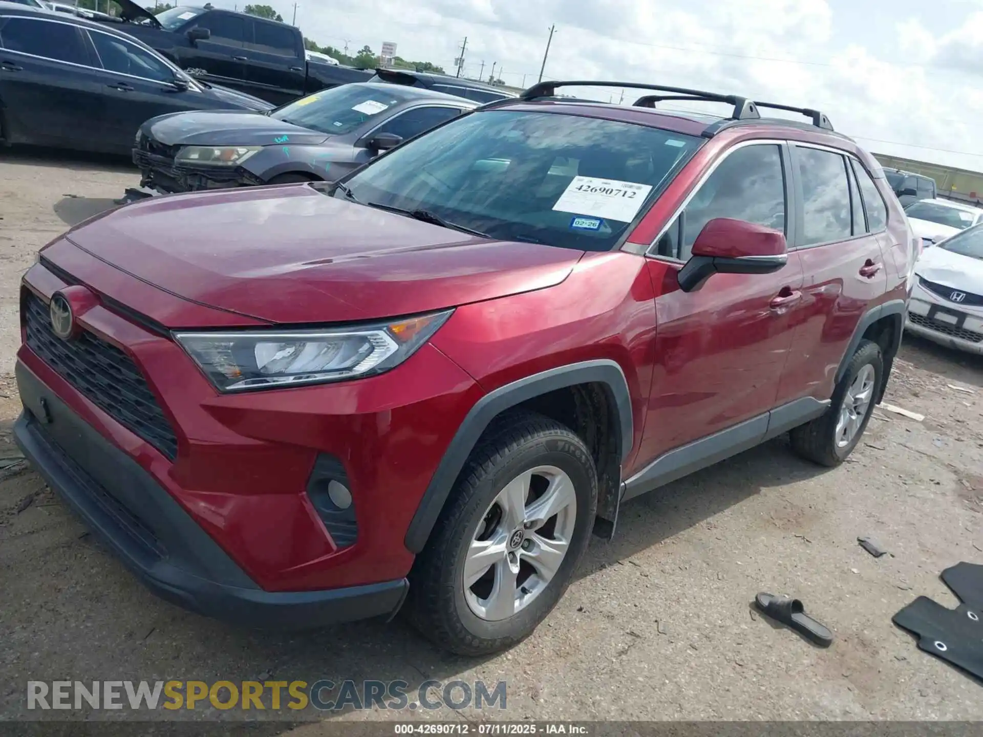 2 Photograph of a damaged car 2T3W1RFV7MW129756 TOYOTA RAV4 2021