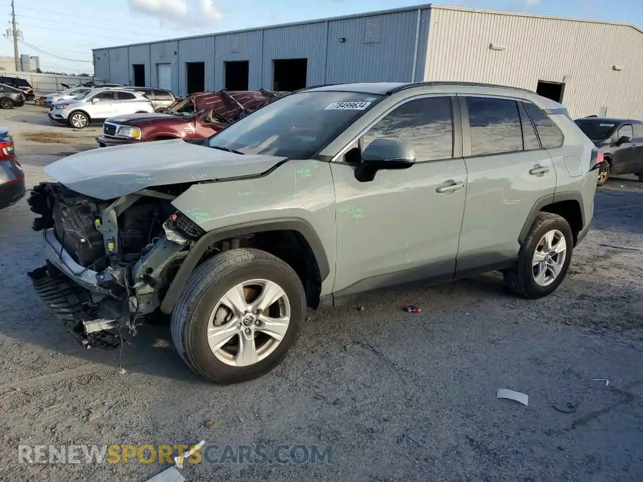 1 Photograph of a damaged car 2T3W1RFV7MW135461 TOYOTA RAV4 2021