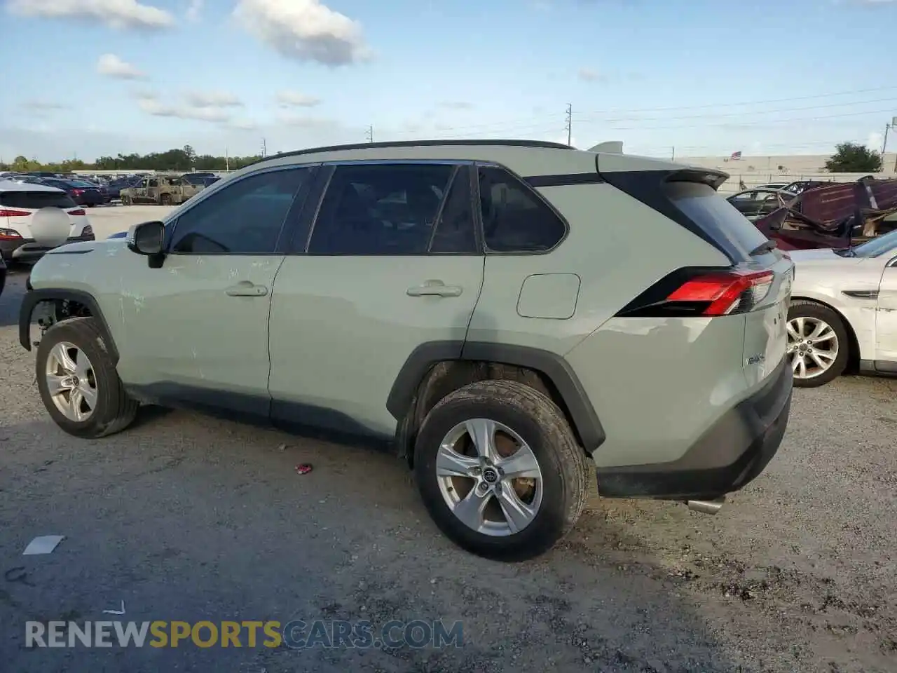 2 Photograph of a damaged car 2T3W1RFV7MW135461 TOYOTA RAV4 2021