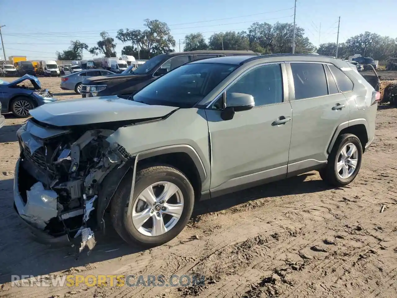 1 Photograph of a damaged car 2T3W1RFV7MW148520 TOYOTA RAV4 2021