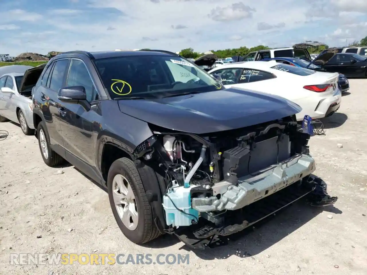 1 fotografías del automóvil dañado 2T3W1RFV7MW148971 TOYOTA RAV4 2021