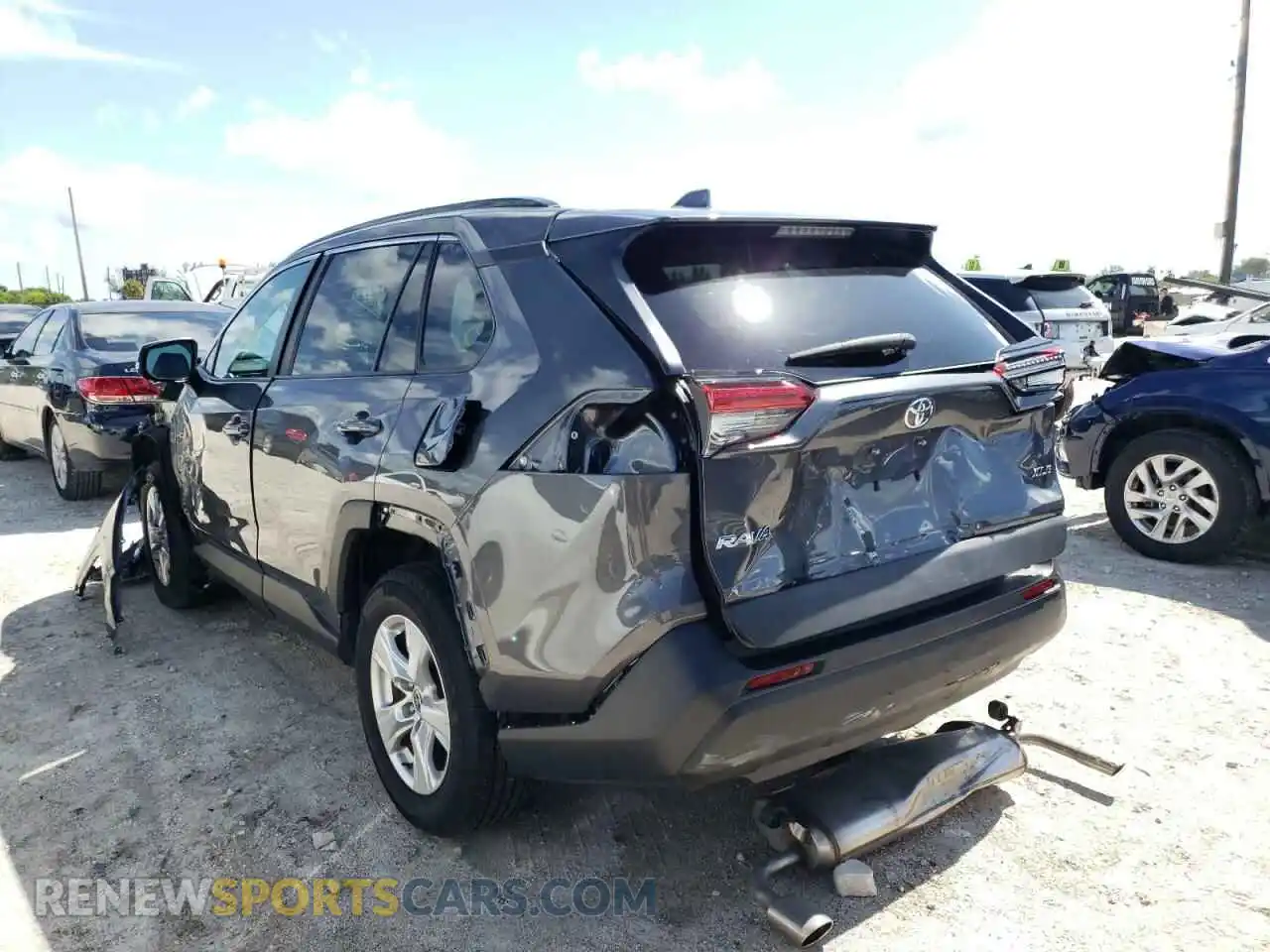 3 fotografías del automóvil dañado 2T3W1RFV7MW148971 TOYOTA RAV4 2021
