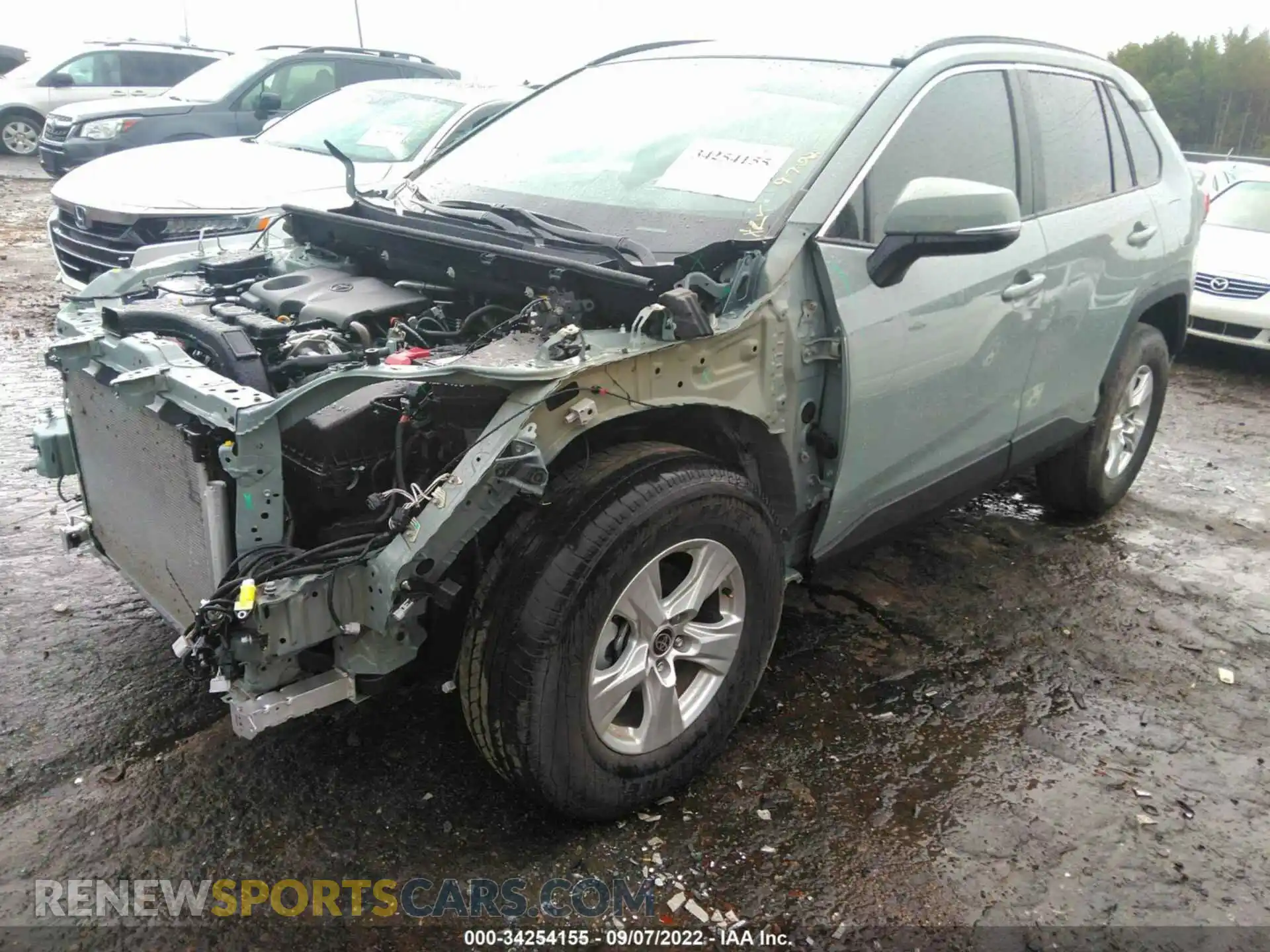 2 Photograph of a damaged car 2T3W1RFV7MW182389 TOYOTA RAV4 2021