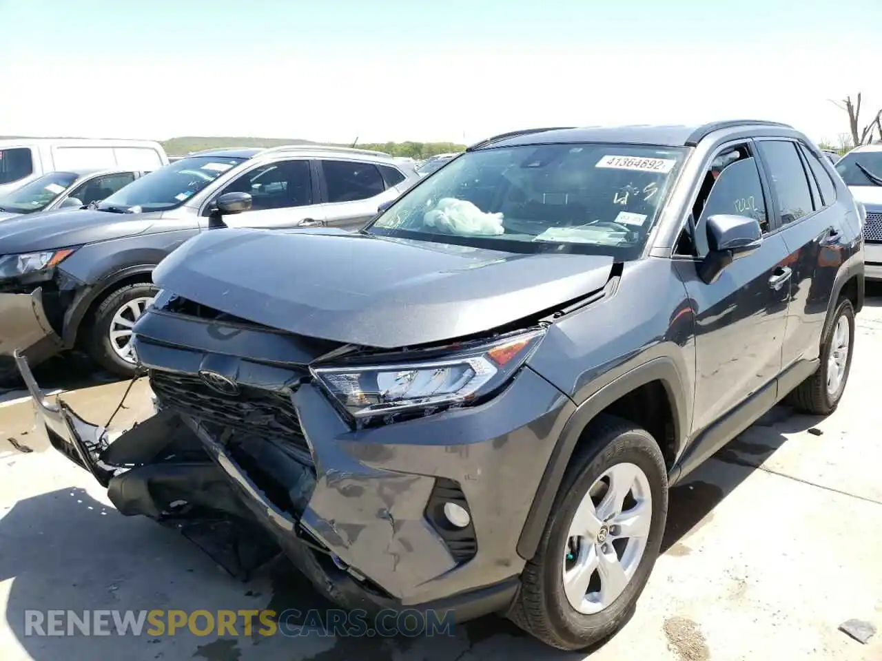 2 Photograph of a damaged car 2T3W1RFV8MC129623 TOYOTA RAV4 2021