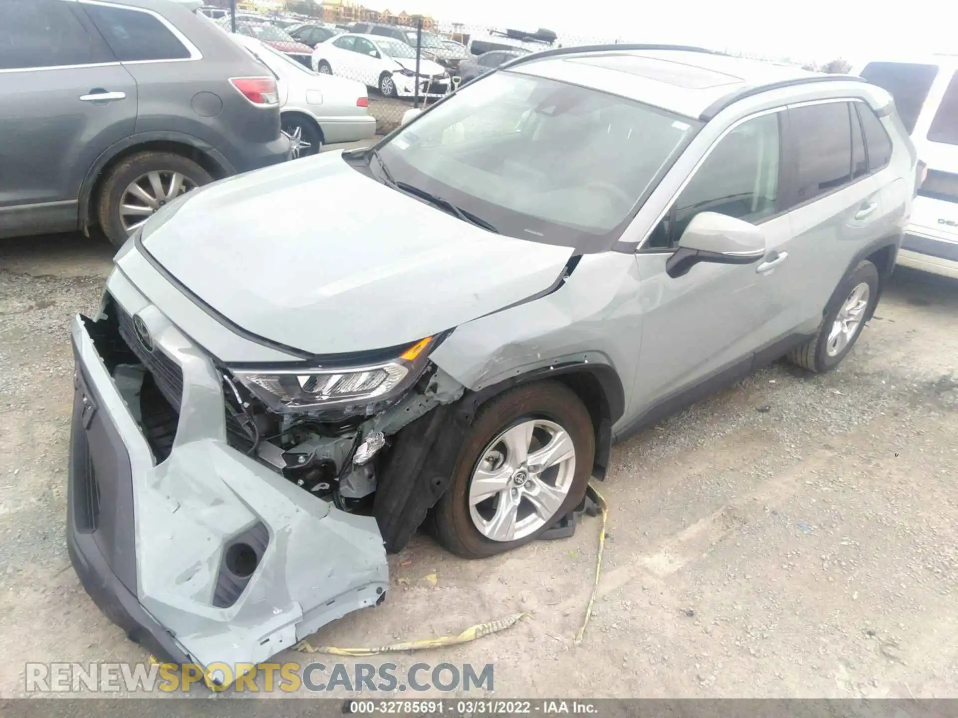2 Photograph of a damaged car 2T3W1RFV8MW135372 TOYOTA RAV4 2021