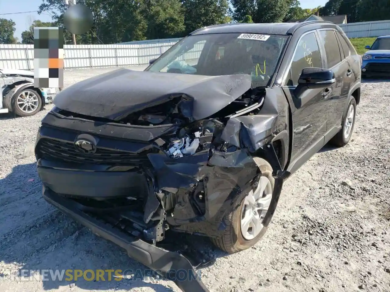 2 fotografías del automóvil dañado 2T3W1RFV8MW174088 TOYOTA RAV4 2021