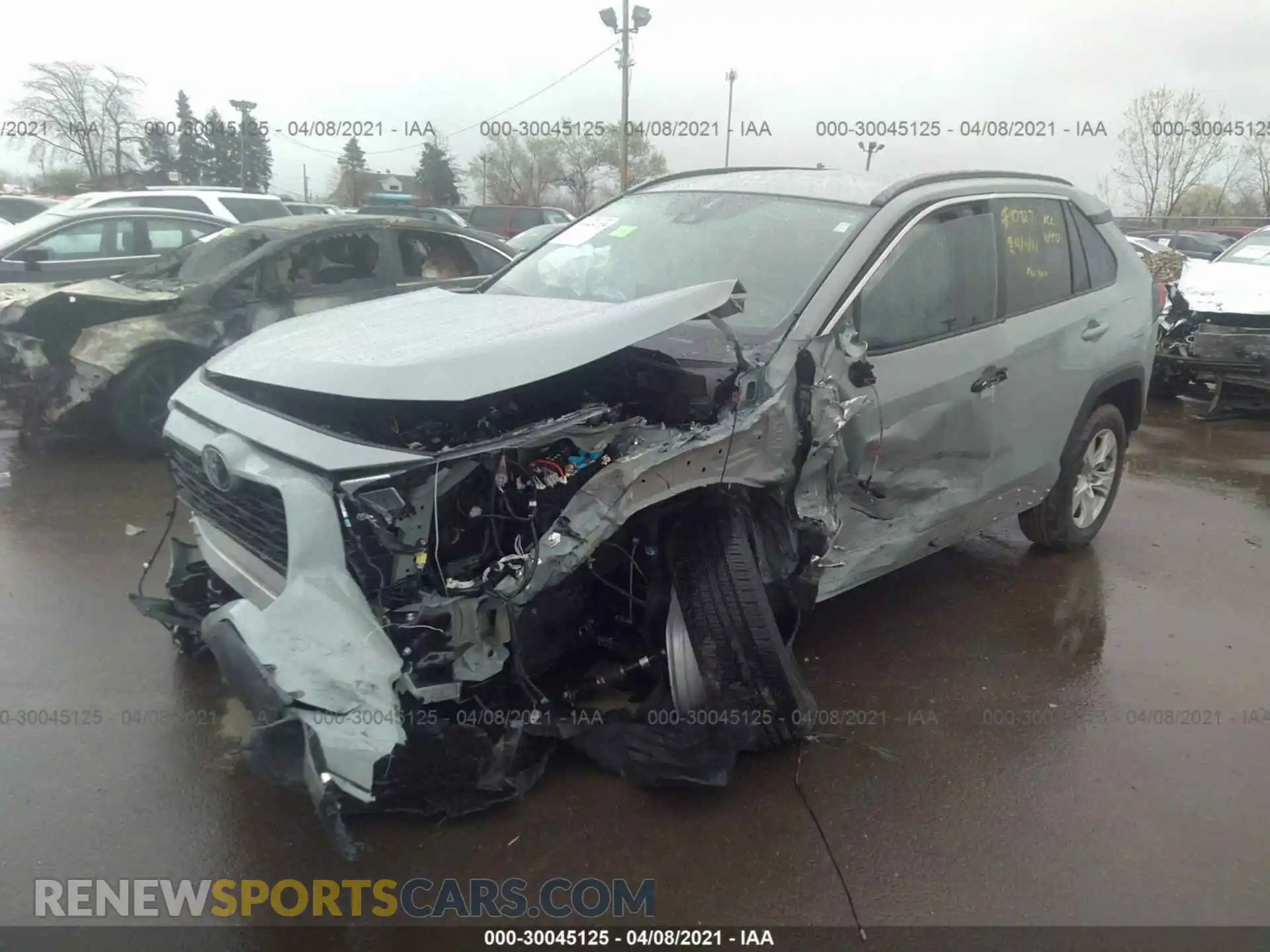 2 Photograph of a damaged car 2T3W1RFV9MW120685 TOYOTA RAV4 2021