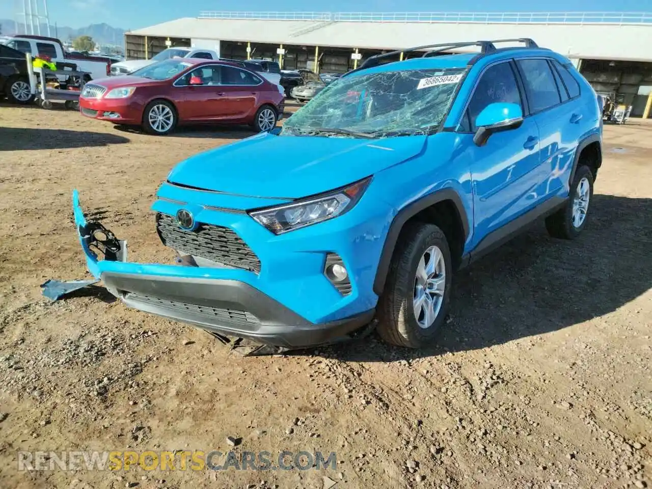2 Photograph of a damaged car 2T3W1RFV9MW140967 TOYOTA RAV4 2021