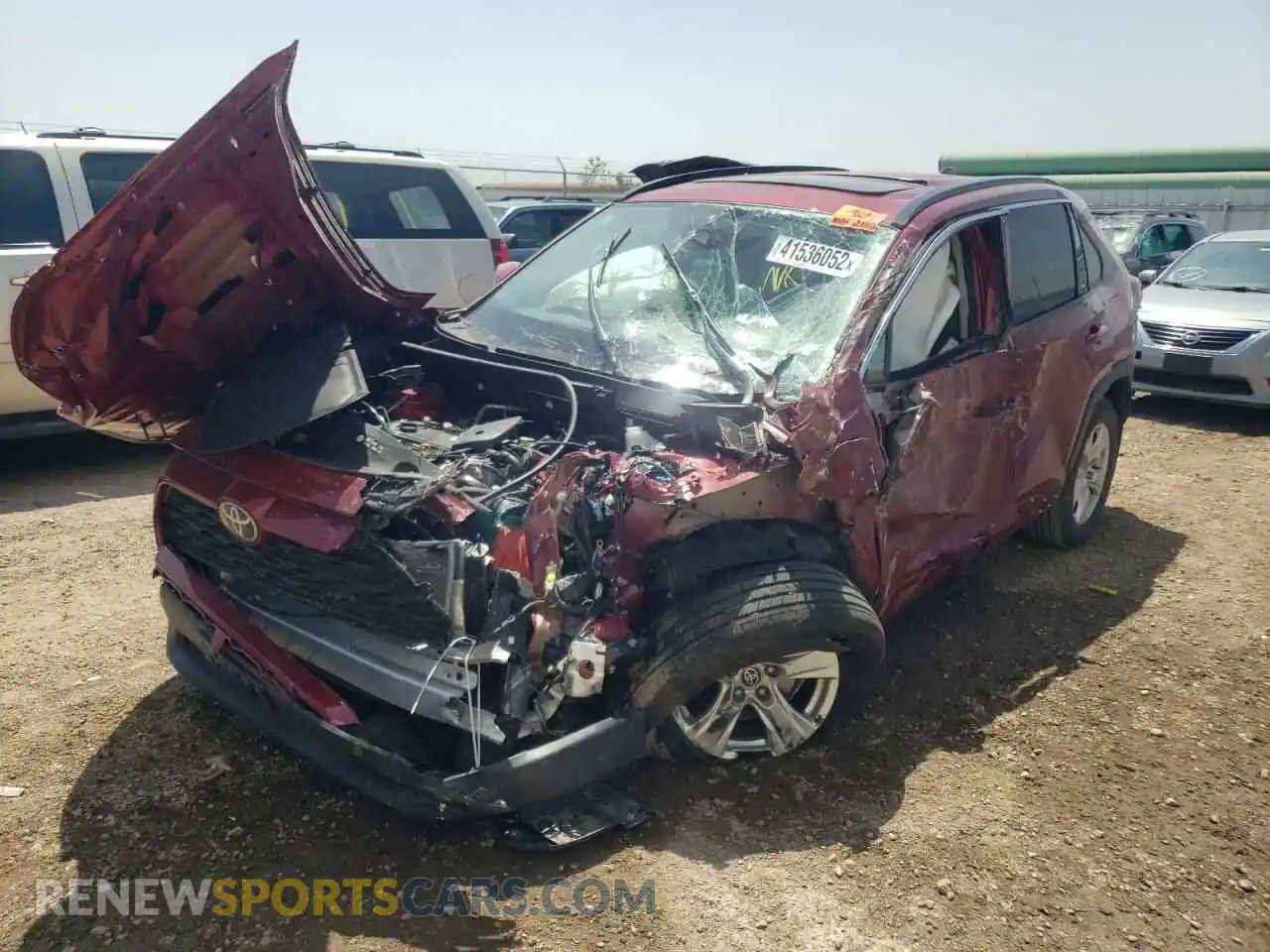 2 Photograph of a damaged car 2T3W1RFV9MW170356 TOYOTA RAV4 2021