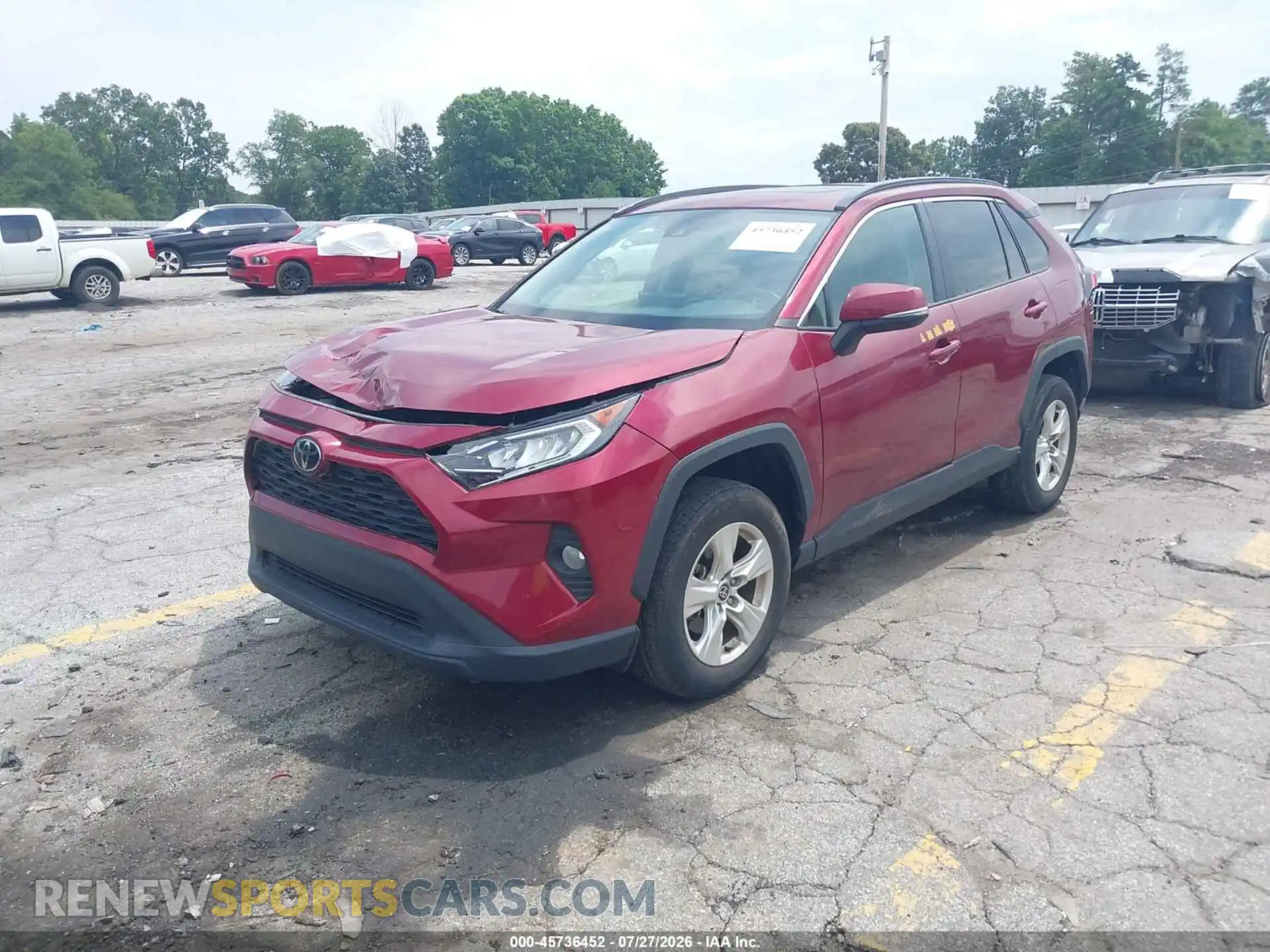 2 Photograph of a damaged car 2T3W1RFV9MW180479 TOYOTA RAV4 2021