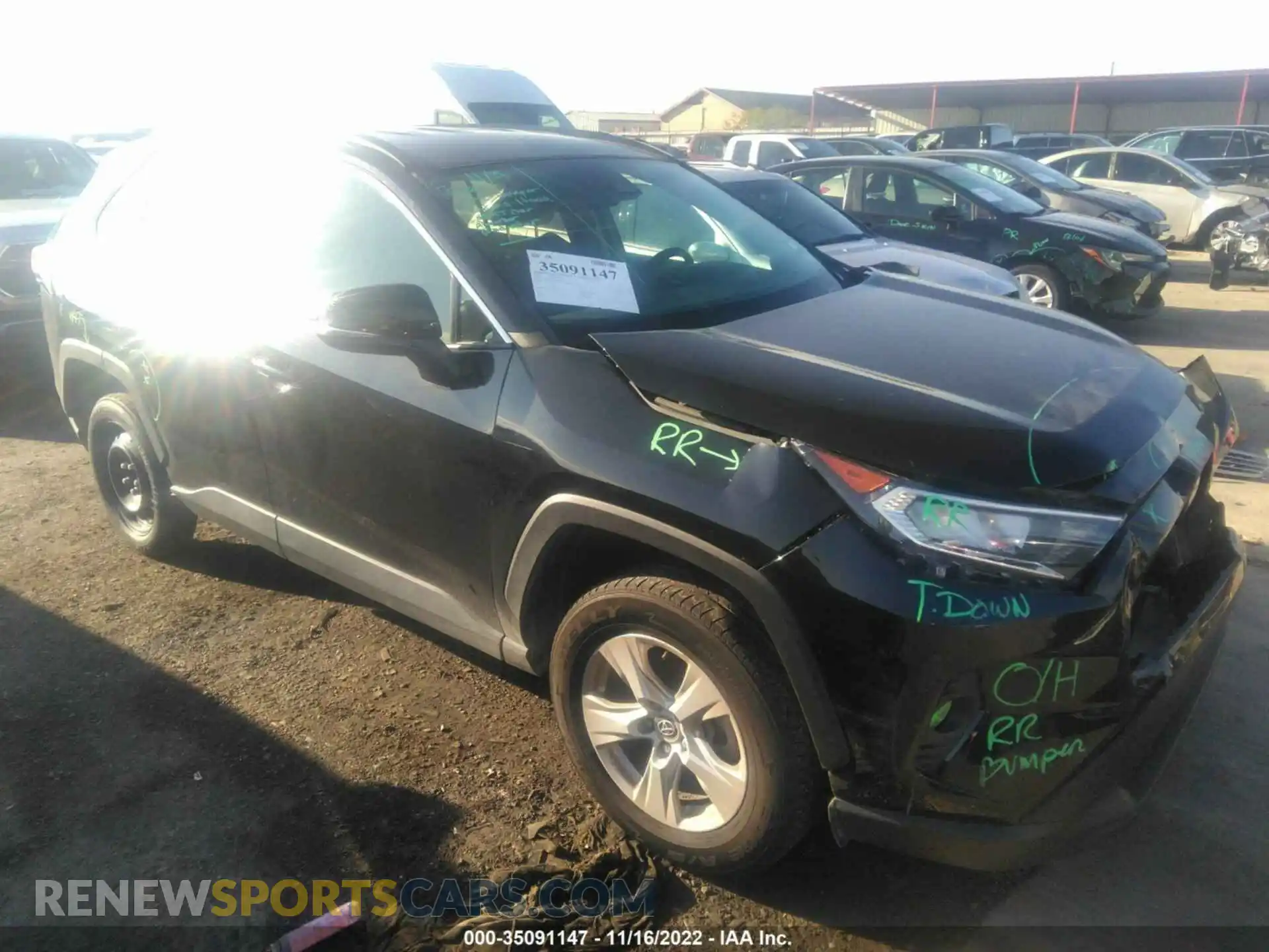 1 Photograph of a damaged car 2T3W1RFVXMC095605 TOYOTA RAV4 2021