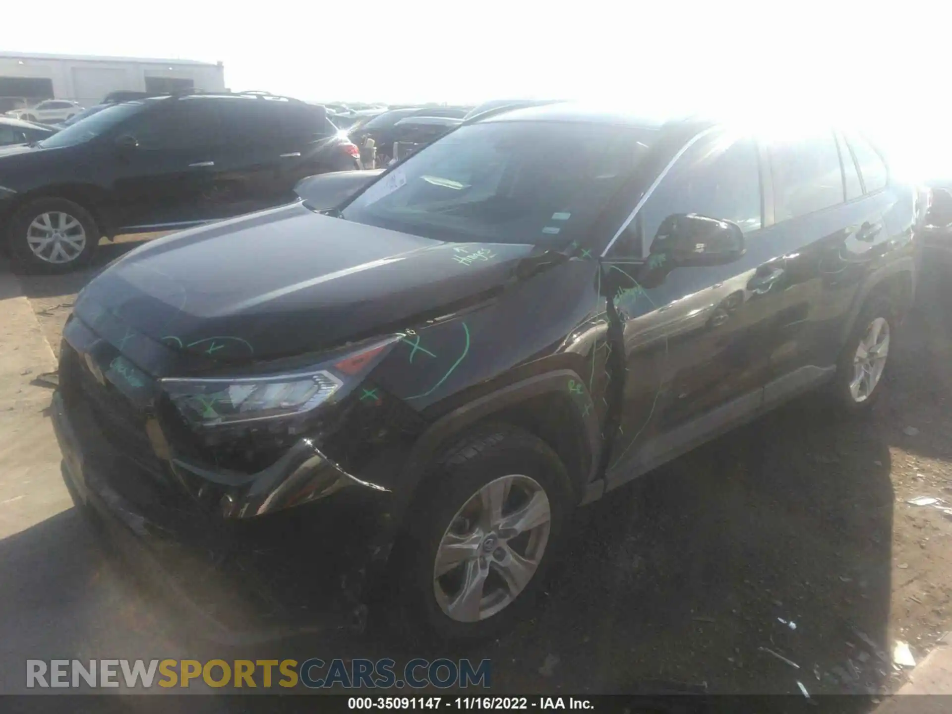 2 Photograph of a damaged car 2T3W1RFVXMC095605 TOYOTA RAV4 2021