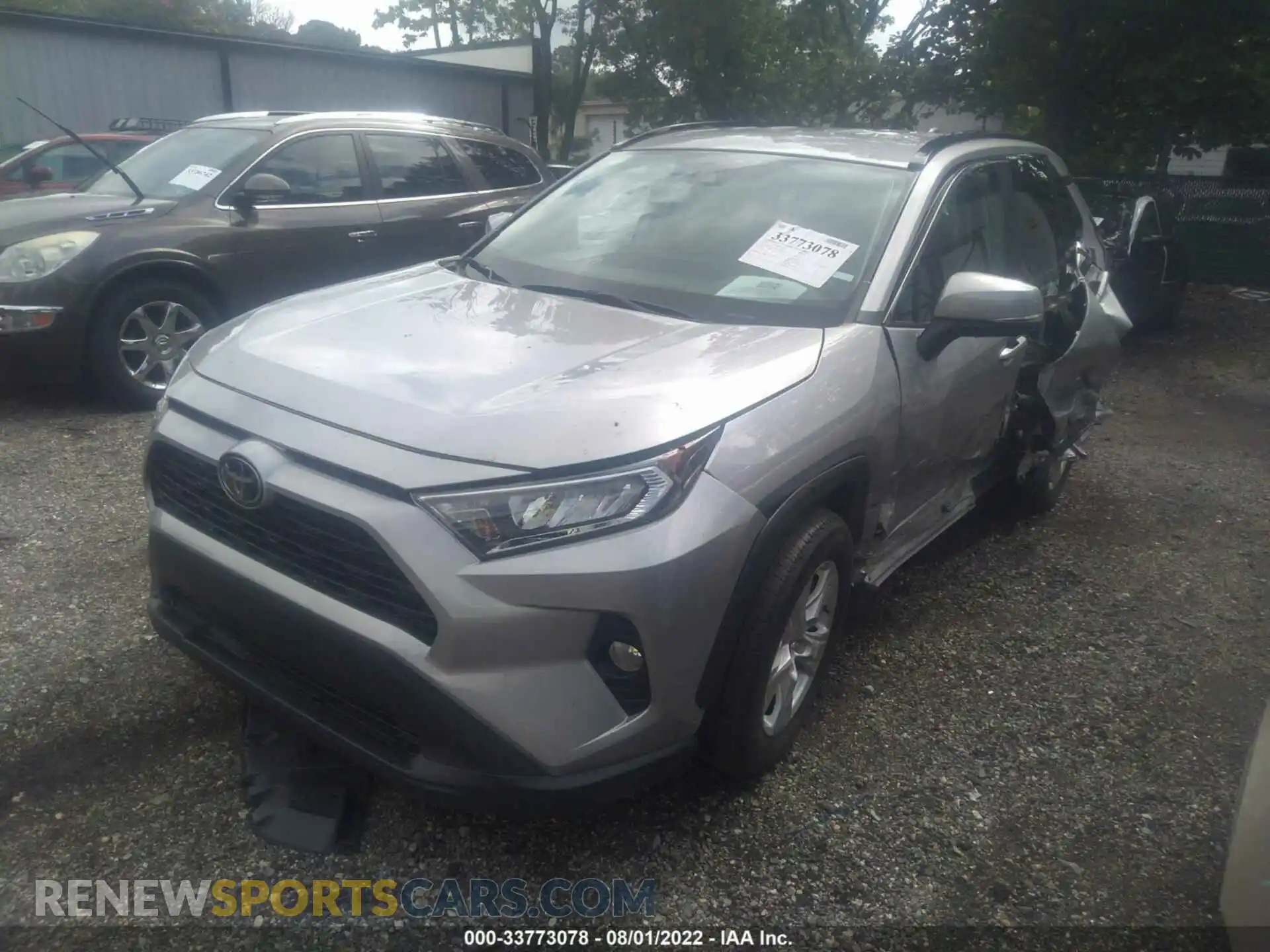 2 Photograph of a damaged car 2T3W1RFVXMW117522 TOYOTA RAV4 2021