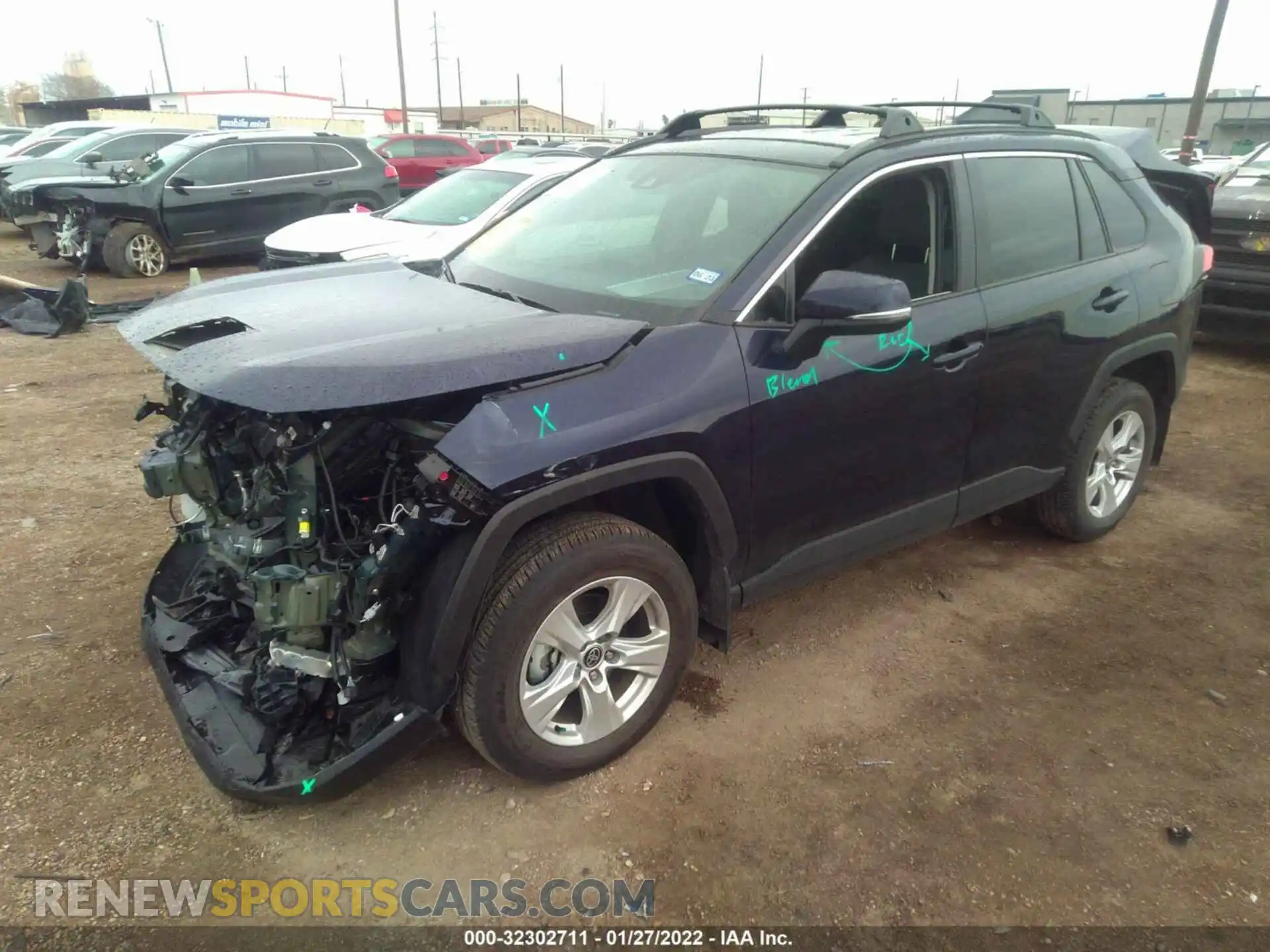 2 Photograph of a damaged car 2T3W1RFVXMW155879 TOYOTA RAV4 2021