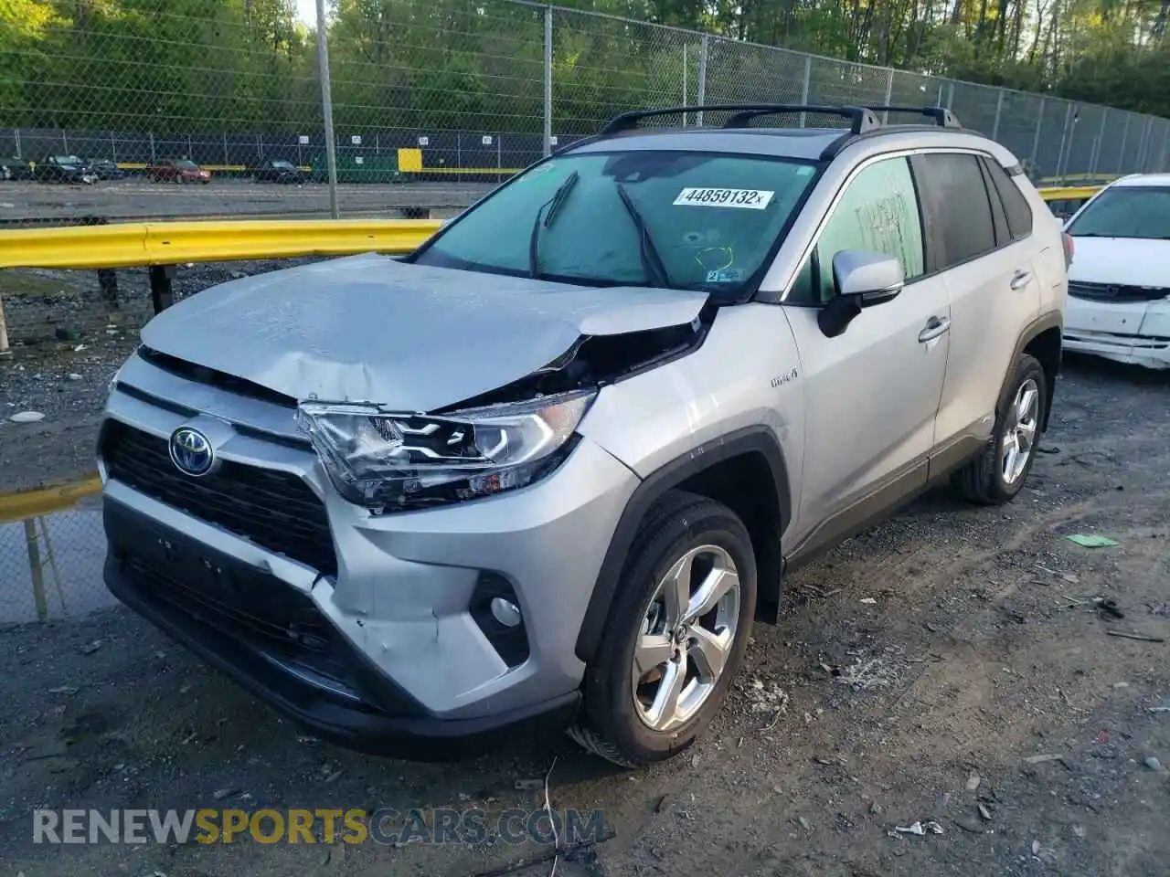 2 Photograph of a damaged car 4T3B6RFV4MU020428 TOYOTA RAV4 2021