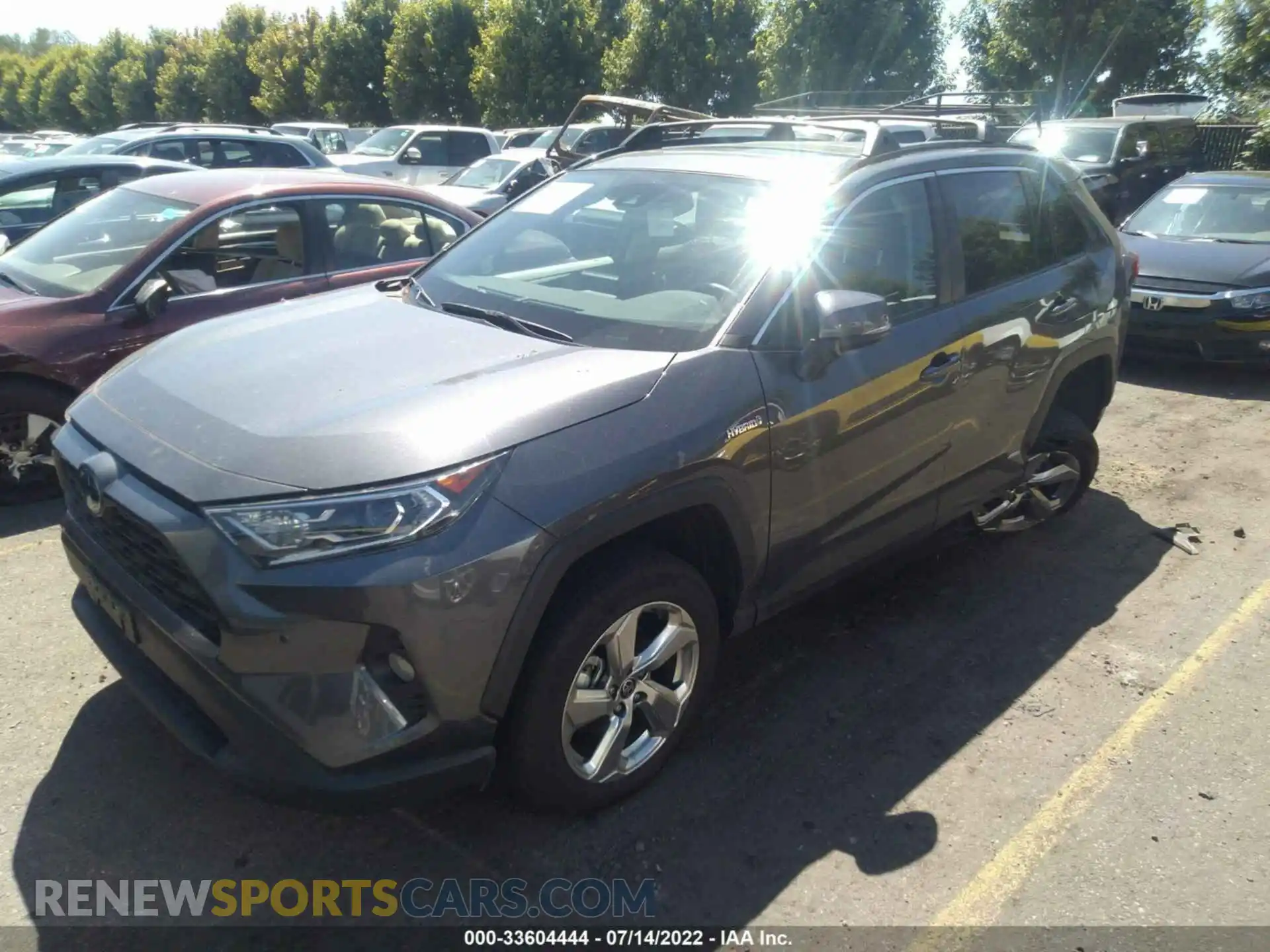 2 Photograph of a damaged car 4T3B6RFV4MU054854 TOYOTA RAV4 2021