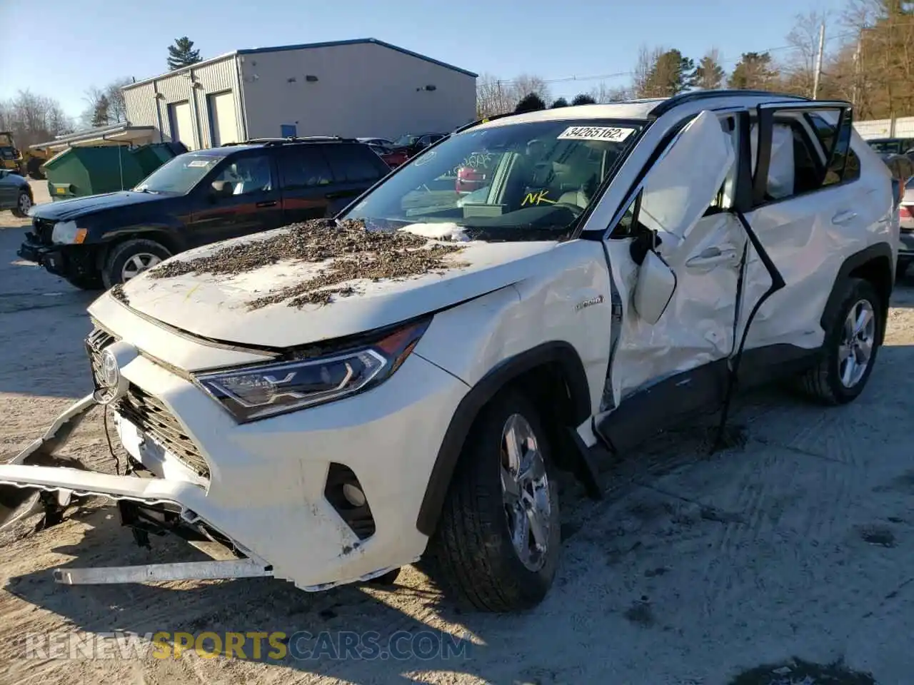 2 Photograph of a damaged car 4T3B6RFV5MU054748 TOYOTA RAV4 2021