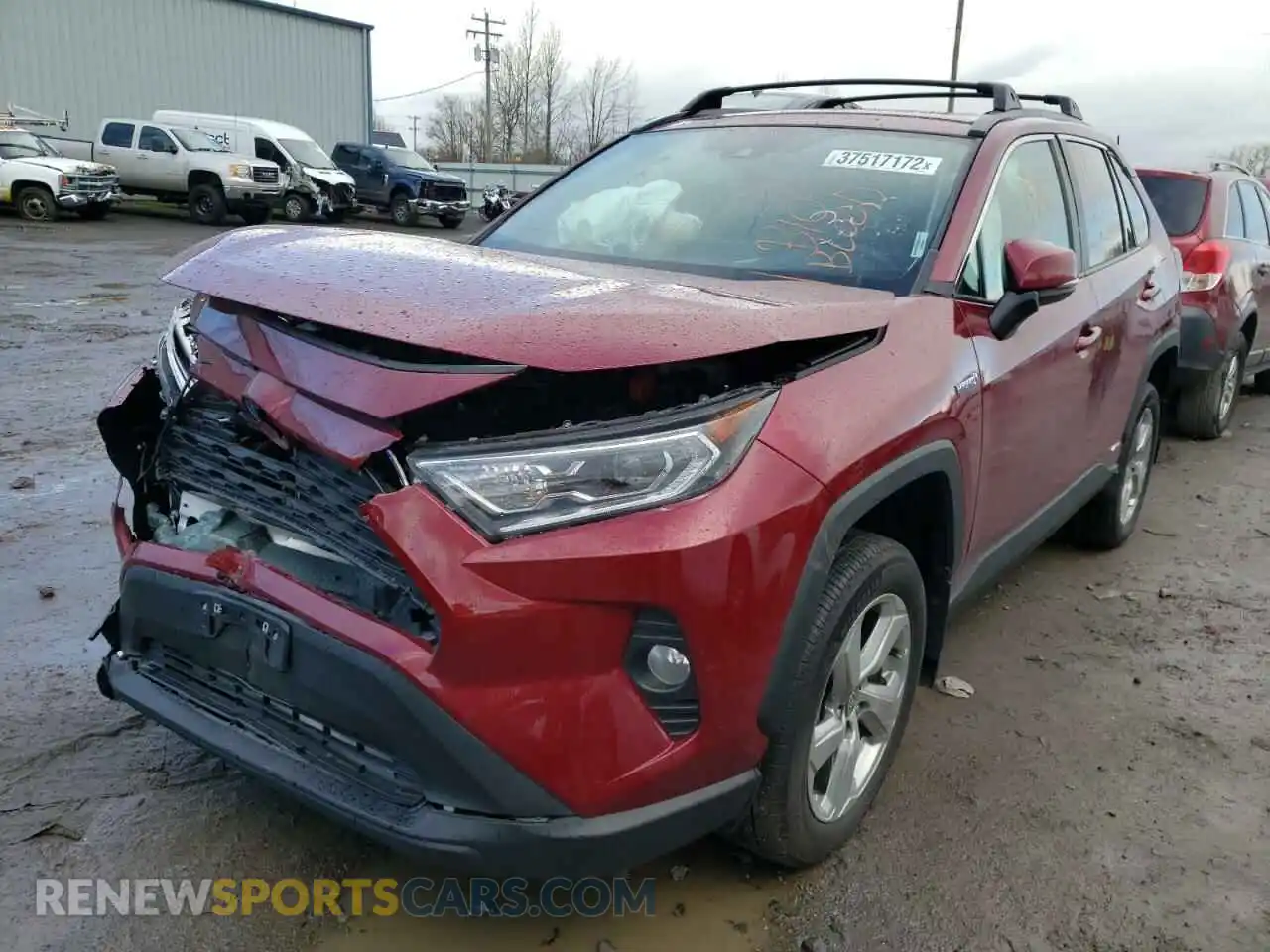 2 fotografías del automóvil dañado 4T3B6RFV6MU038509 TOYOTA RAV4 2021