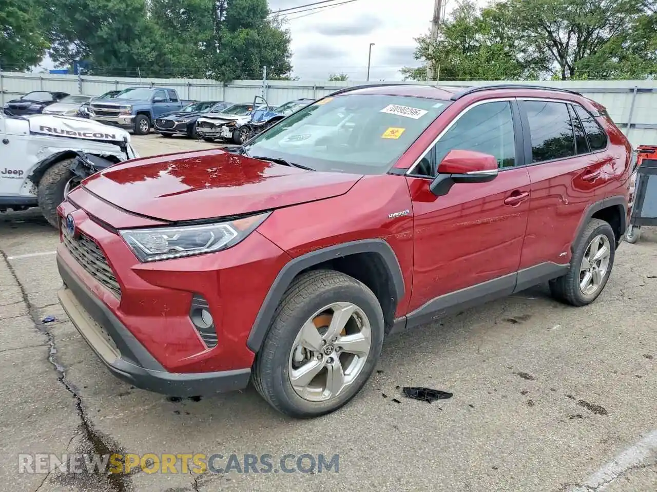 1 Photograph of a damaged car 4T3B6RFV7MU060809 TOYOTA RAV4 2021