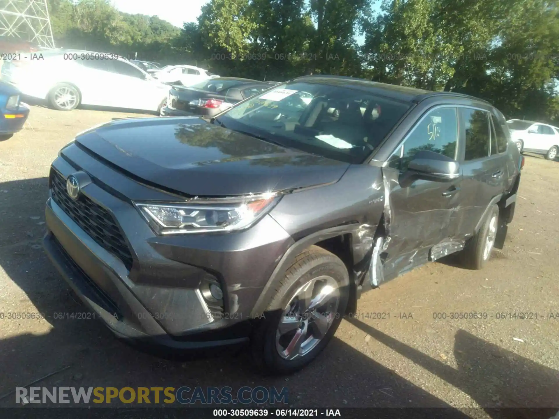 2 Photograph of a damaged car 4T3B6RFV8MU035319 TOYOTA RAV4 2021