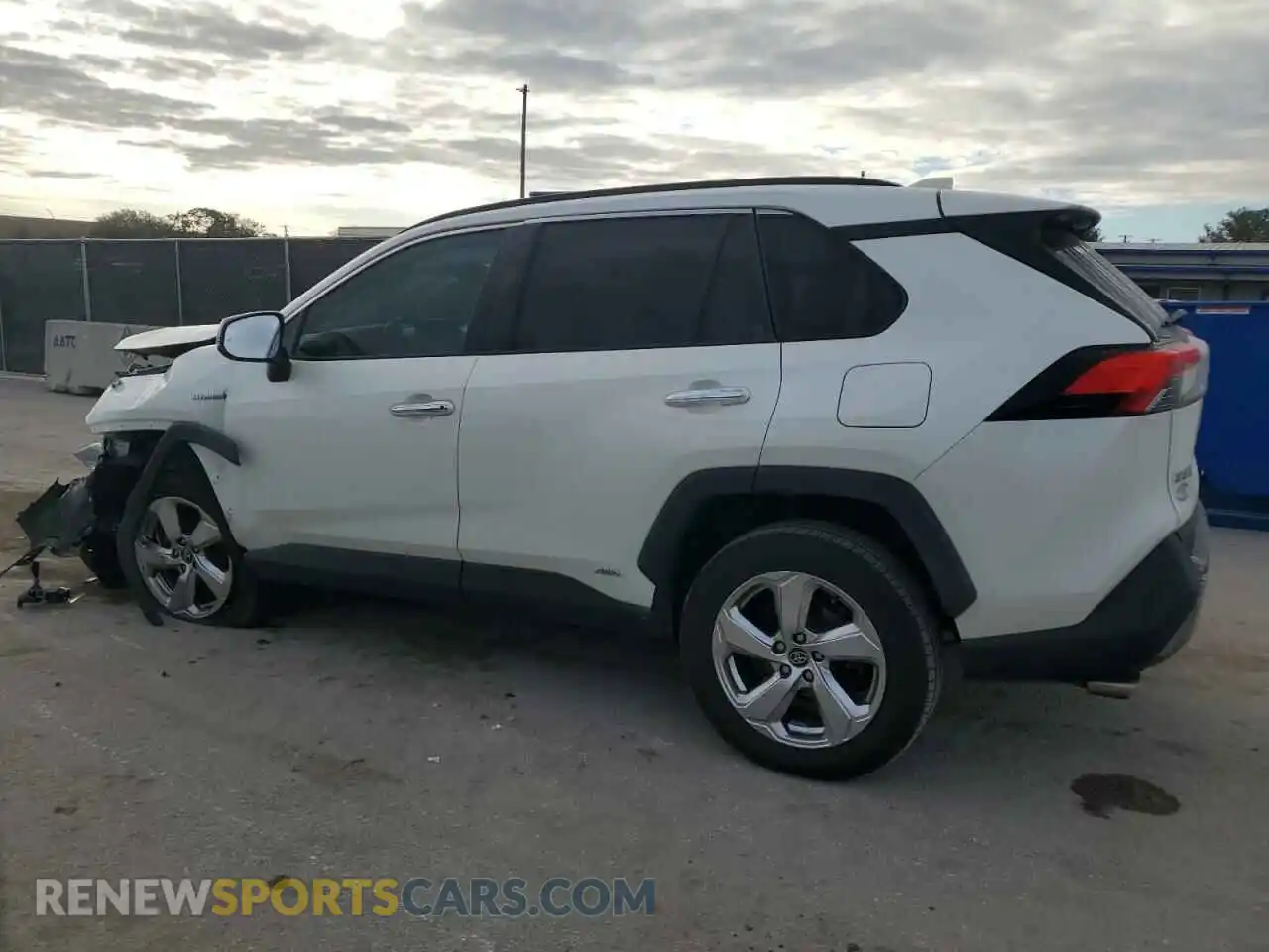 2 fotografías del automóvil dañado 4T3D6RFV0MU026090 TOYOTA RAV4 2021