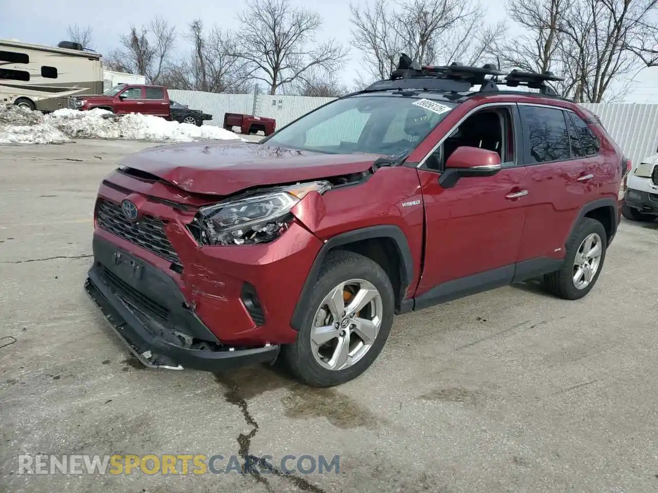 1 Photograph of a damaged car 4T3D6RFV3MU021451 TOYOTA RAV4 2021