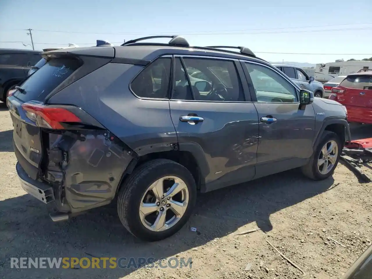 3 fotografías del automóvil dañado 4T3D6RFV6MU058624 TOYOTA RAV4 2021