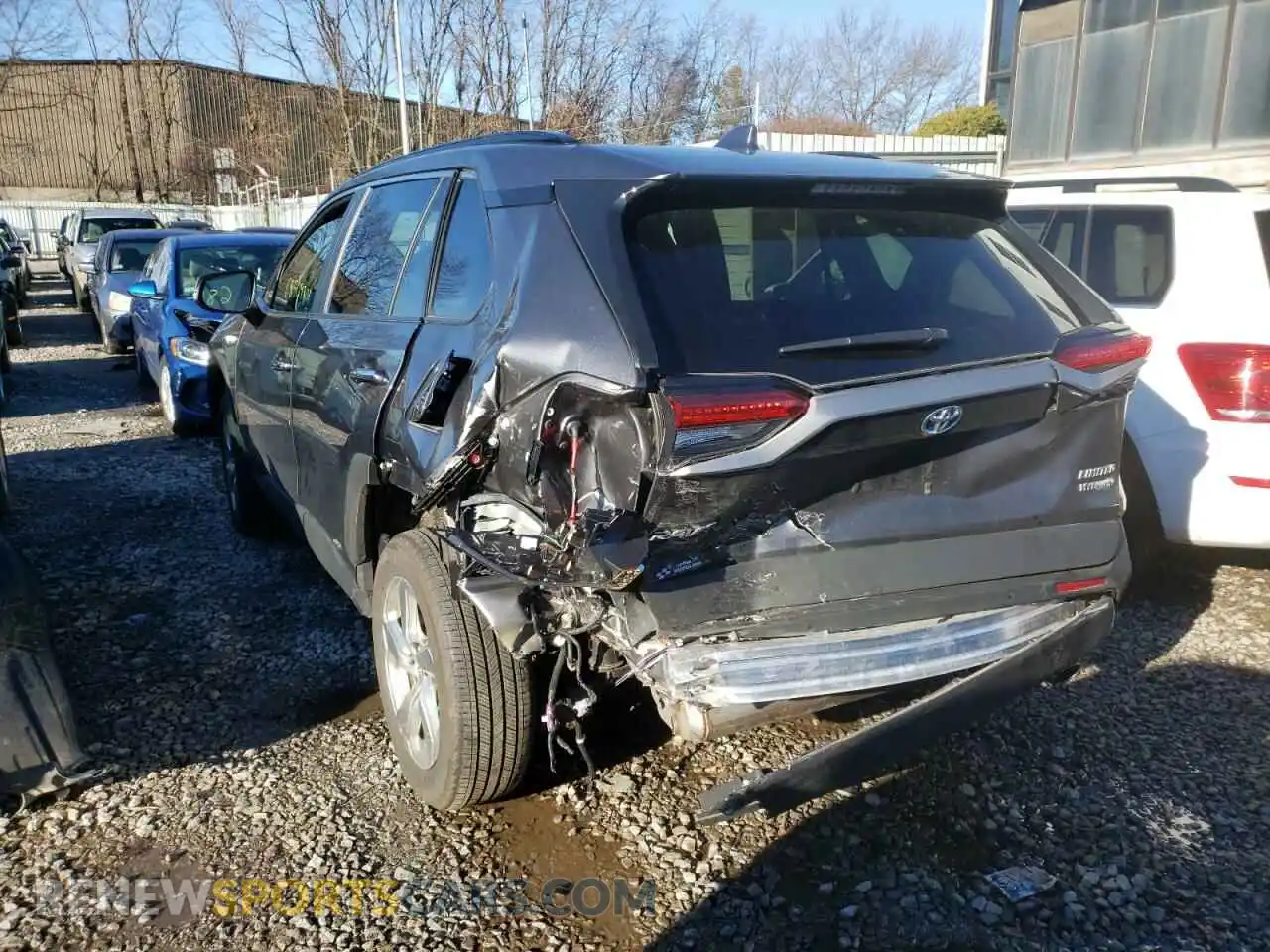 3 fotografías del automóvil dañado 4T3D6RFV9MU011359 TOYOTA RAV4 2021