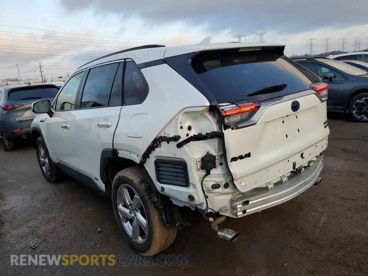 2 Photograph of a damaged car 4T3D6RFVXMU008597 TOYOTA RAV4 2021