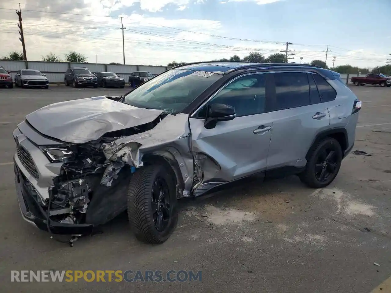 1 Photograph of a damaged car 4T3E6RFV4MU055905 TOYOTA RAV4 2021