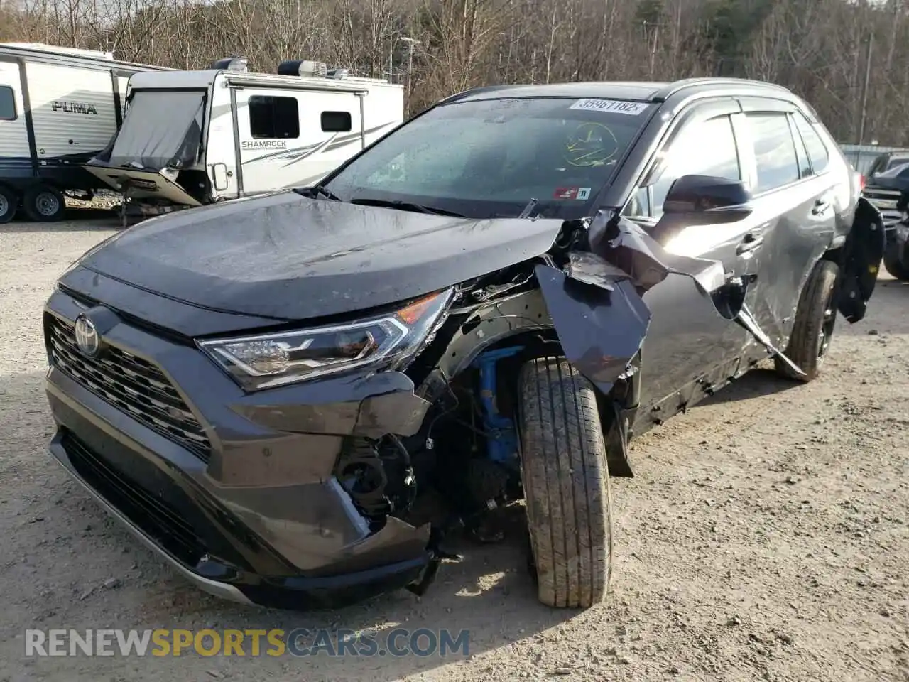 2 Photograph of a damaged car 4T3E6RFV6MU019455 TOYOTA RAV4 2021