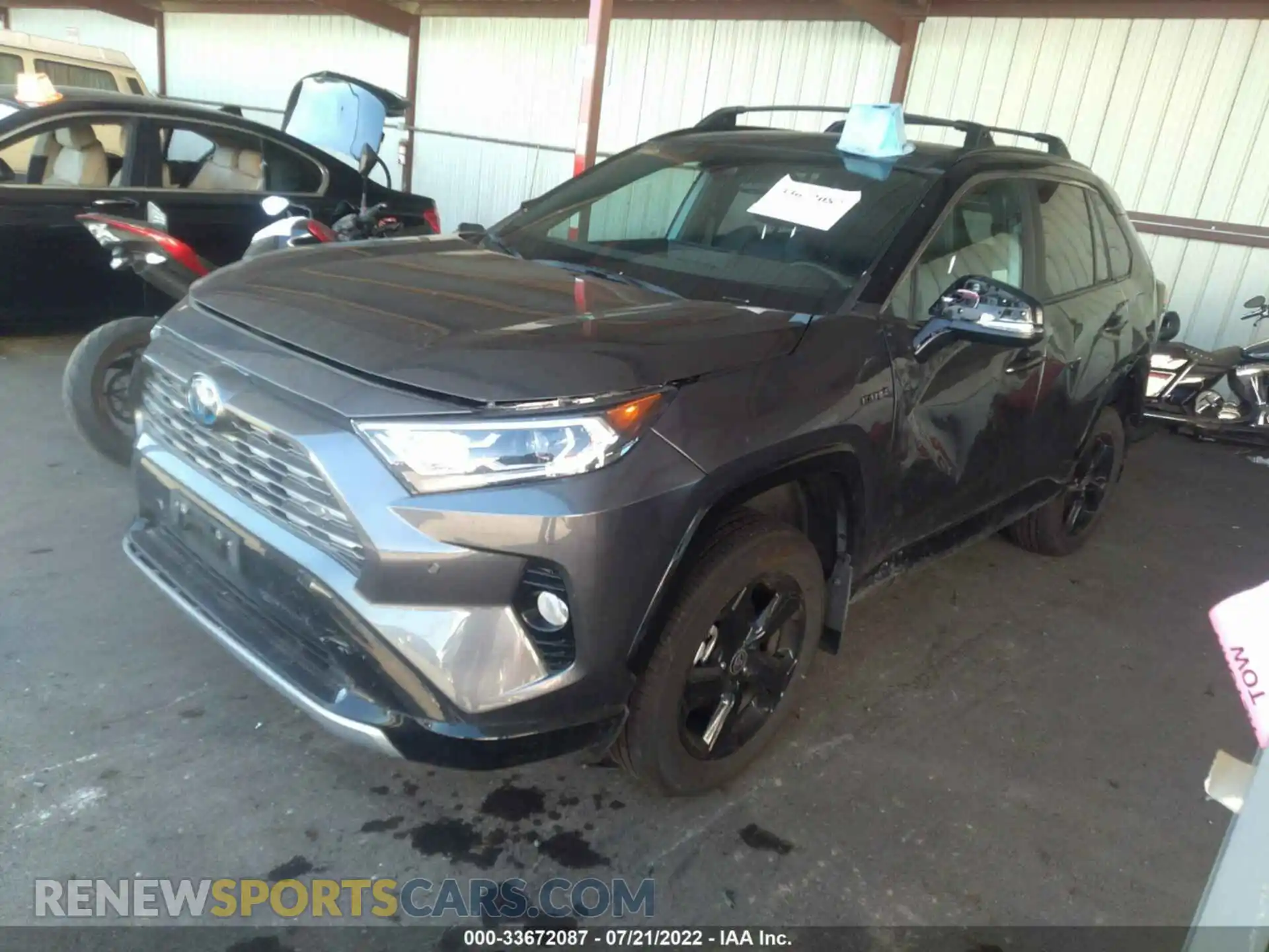 2 Photograph of a damaged car 4T3E6RFV8MU061867 TOYOTA RAV4 2021