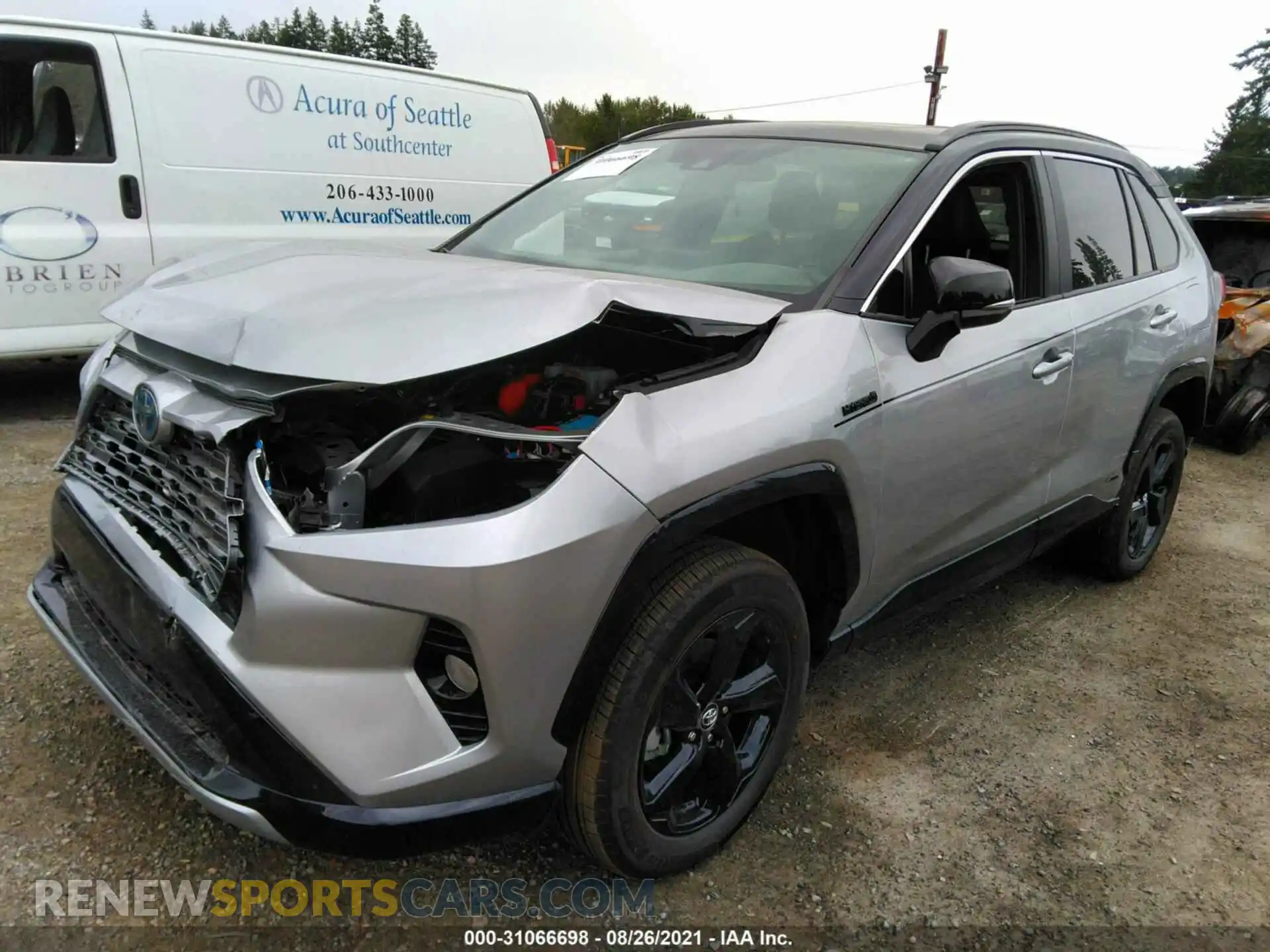 2 Photograph of a damaged car 4T3E6RFV9MU003671 TOYOTA RAV4 2021