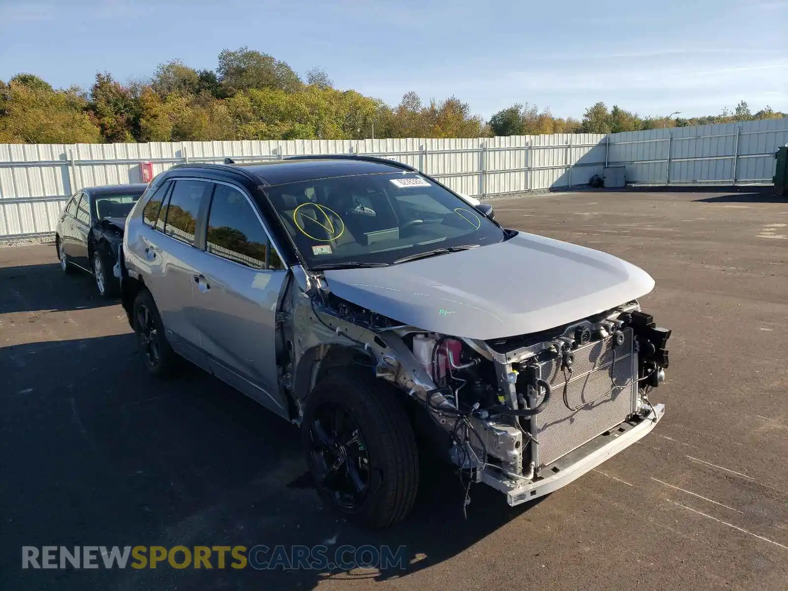 1 Photograph of a damaged car 4T3E6RFV9MU034452 TOYOTA RAV4 2021
