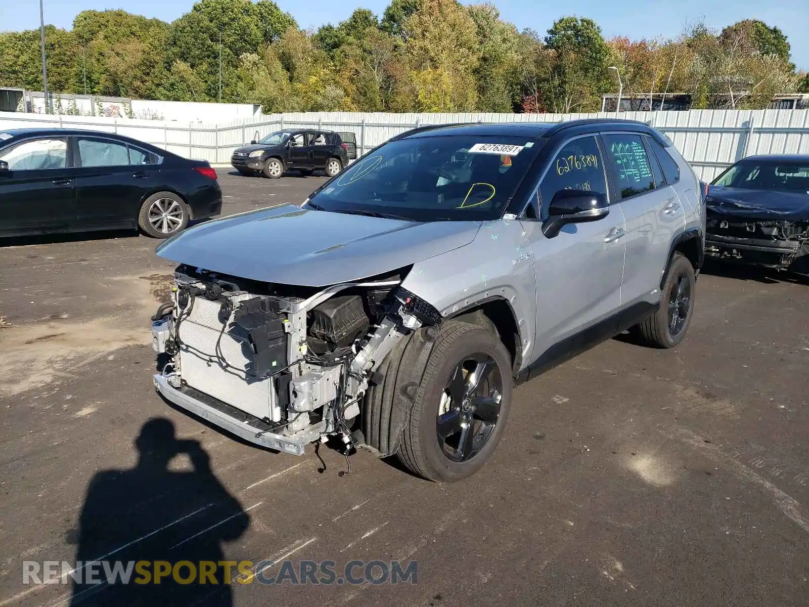 2 Photograph of a damaged car 4T3E6RFV9MU034452 TOYOTA RAV4 2021
