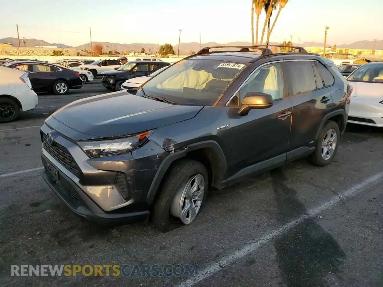 1 Photograph of a damaged car 4T3L6RFV7MU031248 TOYOTA RAV4 2021