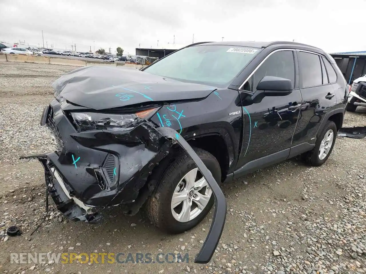 1 Photograph of a damaged car 4T3LWRFV2MU016737 TOYOTA RAV4 2021