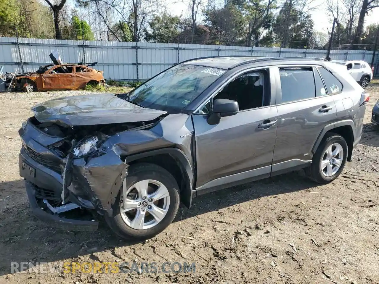 1 Photograph of a damaged car 4T3LWRFV3MU019307 TOYOTA RAV4 2021
