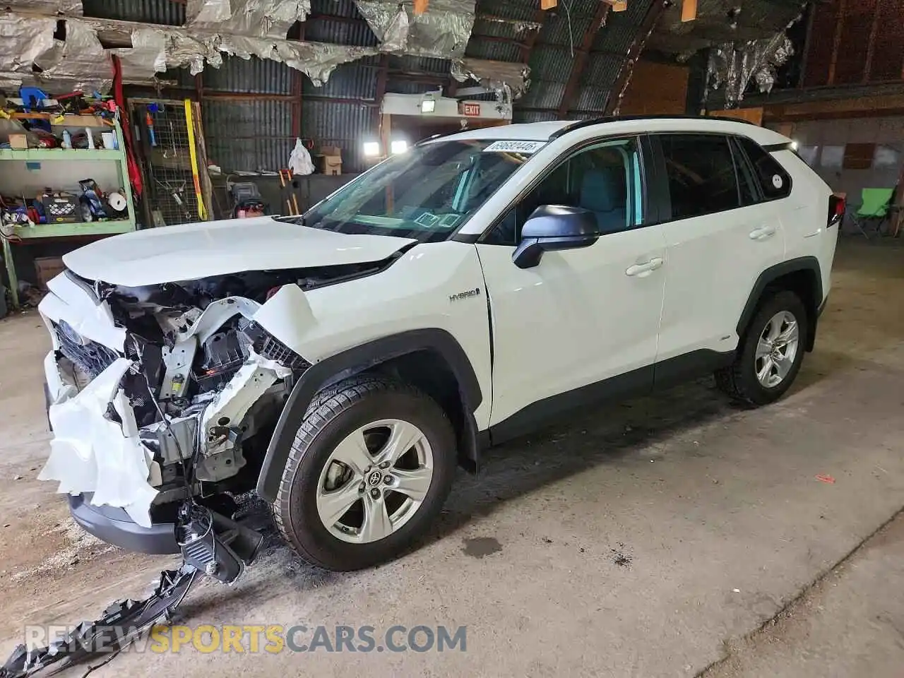 1 Photograph of a damaged car 4T3LWRFV4MU034835 TOYOTA RAV4 2021