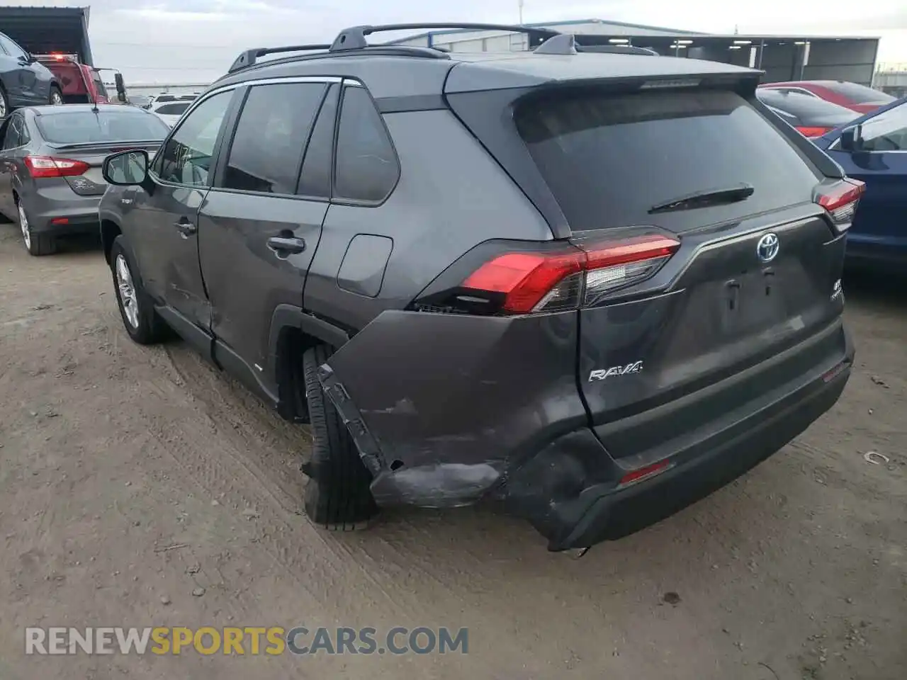3 fotografías del automóvil dañado 4T3LWRFV6MU014246 TOYOTA RAV4 2021