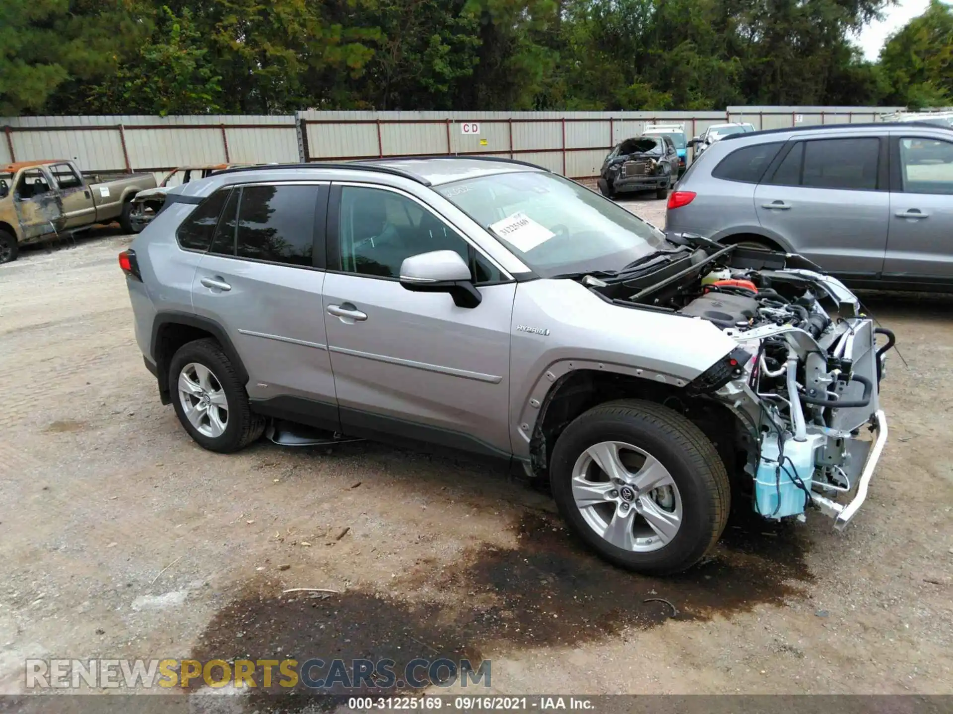 1 Photograph of a damaged car 4T3M6RFV3MU011387 TOYOTA RAV4 2021